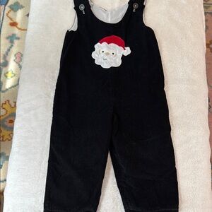 Lolly Wolly Doodle Black and Red Overalls